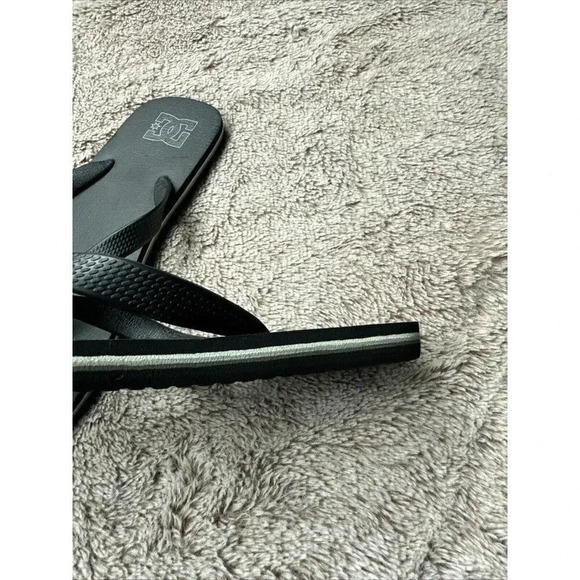 DC SHOES SPRAY Black FLIP-FLOPS 303272 MENS Size 10 - Picture 8 of 12